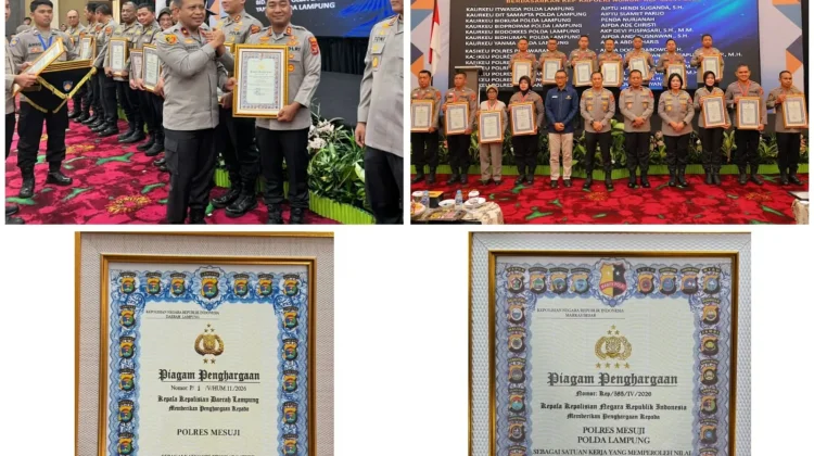 Polres Mesuji Raih Penghargaan IKPA Terbaik Lampung