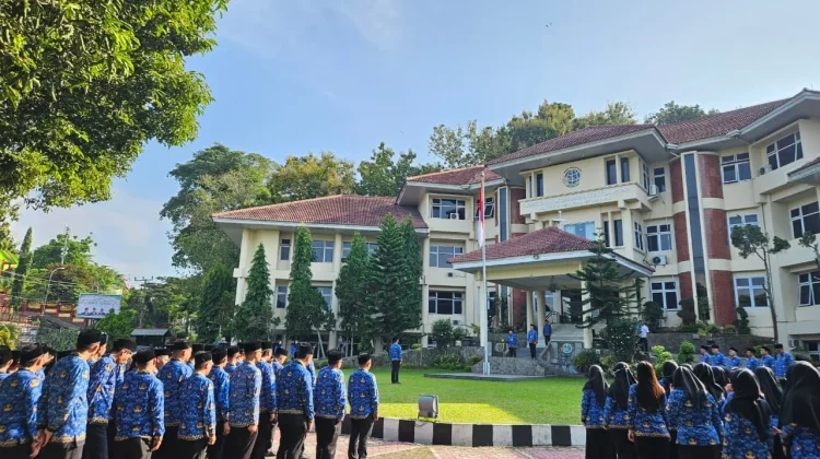 Jajaran Kantor Pertanahan Bandar Lampung Hadiri Upacara Hari Lahir Pancasila