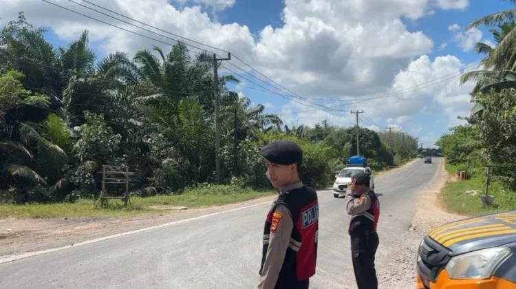 Jingle Kamtibmas Warnai Patroli Malam Polres Mesuji