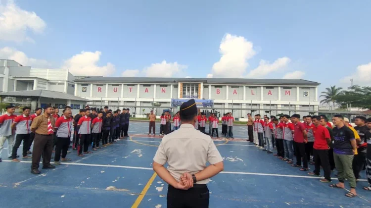 Rutan Kelas I Bandar Lampung Gelar Apel Tamping