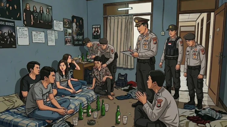 Tindak Lanjuti Laporan Warga Via 110, Polisi Amankan 7 Remaja Diduga Pesta Miras