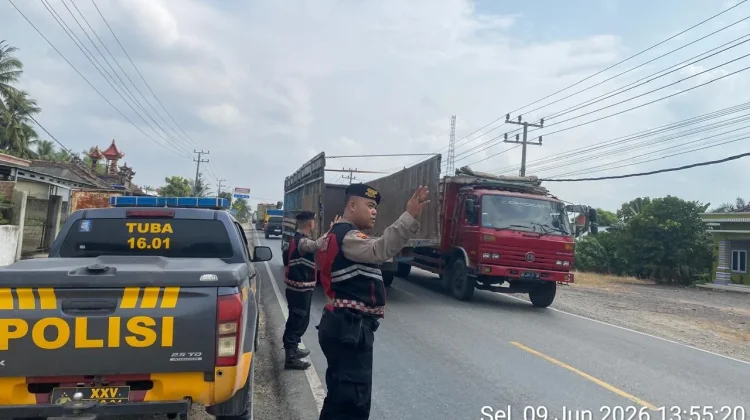 Patroli Presisi Sat Samapta Amankan Jalintim Tulang Bawang