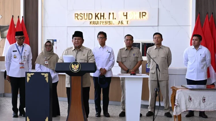 Presiden Prabowo Resmikan RSUD di Pesisir Barat, Beri Pesan Dikelola dengan Baik