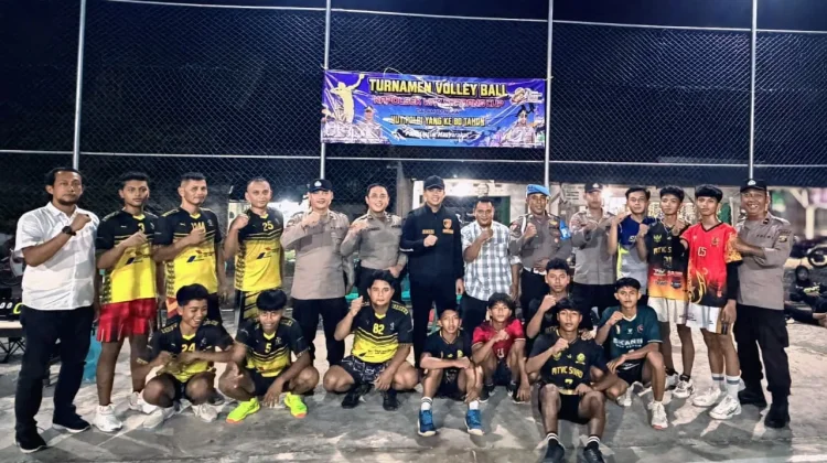 HUT Bhayangkara Dirayakan lewat Turnamen Voli Meriah