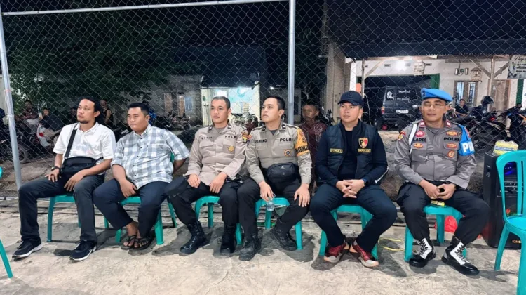 Polisi Siaga Amankan Turnamen Voli Kapolsek Cup