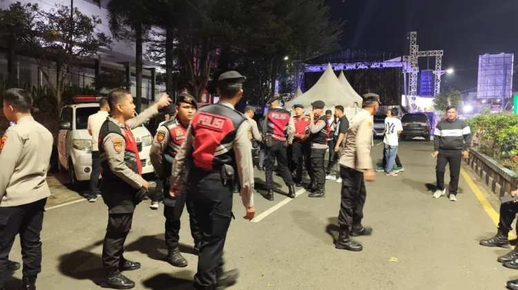 Puluhan Polisi Amankan Malam Resepsi dan Puncak Perayaan HUT ke-80 Lampung Utara
