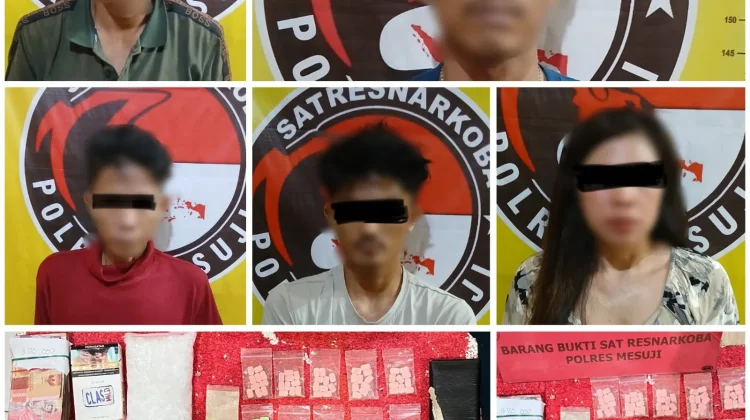 Jaringan Narkoba Riau Dibongkar, Lima Pelaku Ditangkap
