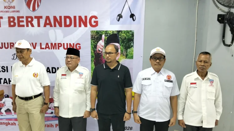 KONI Apresiasi Prestasi Atlet Anggar Lampung Nasional