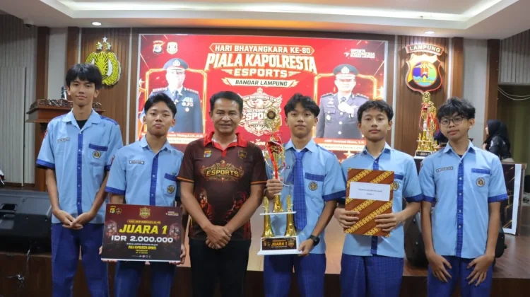 SMA Negeri 5 Bandar Lampung Sabet Juara Mobile Legends Kategori Pelajar