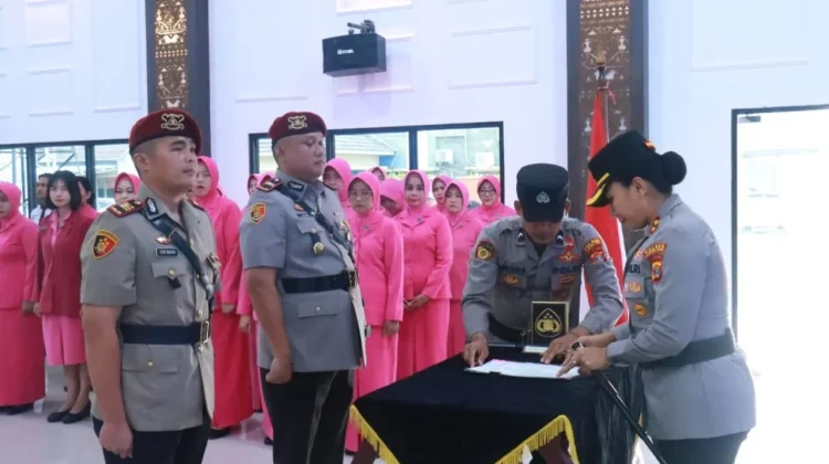 Kapolres Lampung Timur Pimpin Sertijab Kasat Reskrim