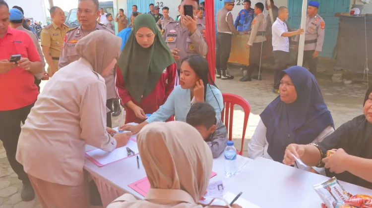 Ratusan Warga Antusias Ikuti Layanan Kesehatan Gratis Sambut Hari Bhayangkara