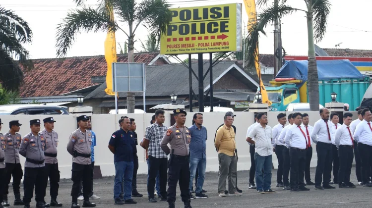 Sinergi TNI Polri Sambut Kunjungan Jokowi ke Mesuji