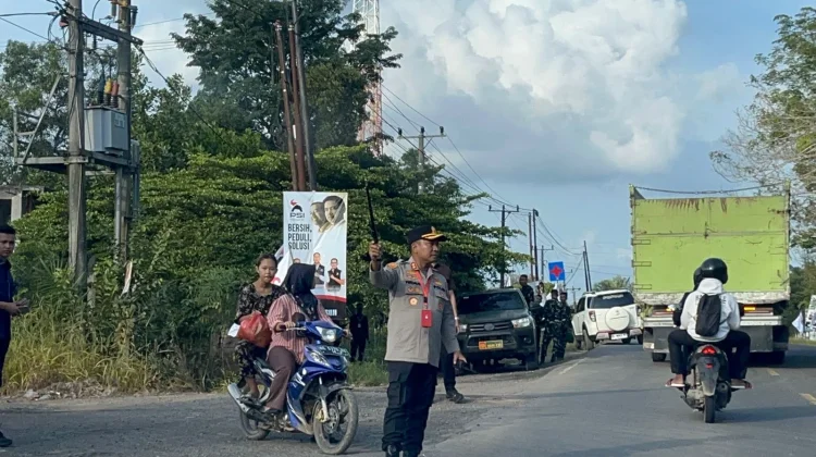 Kapolres Mesuji Cek Langsung Jalur Kunjungan Jokowi