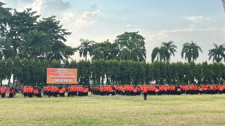Pemprov Lampung dan BPS Gelar Apel Siaga Sensus Ekonomi 2026