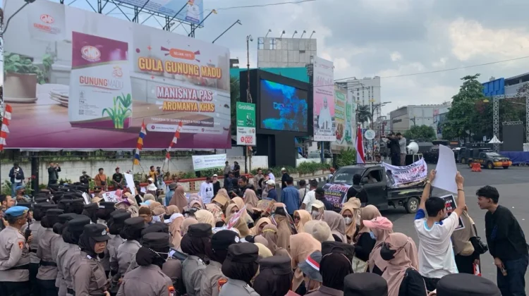 Ratusan Personel Disiagakan, Aksi FSML di Bandar Lampung Berjalan Kondusif