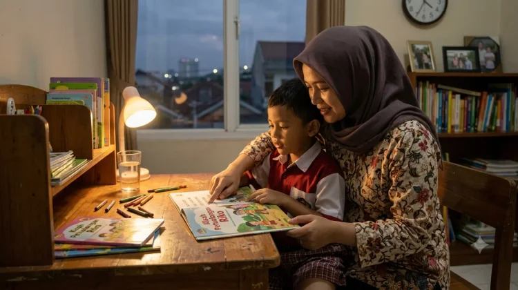 Seni Mendampingi Anak Belajar Membaca tanpa Stres di Awal Masuk Sekolah Dasar