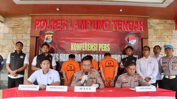 Polres Lampung Tengah Kejar Otak Jaringan Narkoba