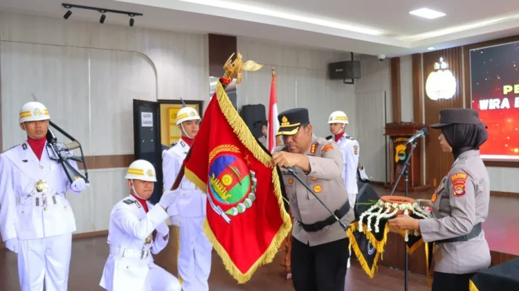 Sambut Hari Bhayangkara ke-80, Polresta Bandar Lampung Gelar Pencucian Dhuaja