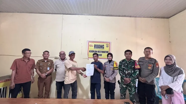 Bhabinkamtibmas Polsek Kotabumi Kota Berhasil Mediasi Selisih Paham Antarwarga