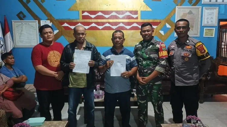 Polsek Sungkai Utara Mediasi Sengketa Warisan, Kedua Belah Pihak Sepakat Berdamai
