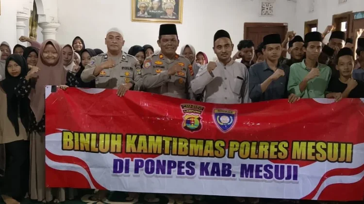 Polres Mesuji Edukasi Santri Cegah Hoaks dan Kejahatan