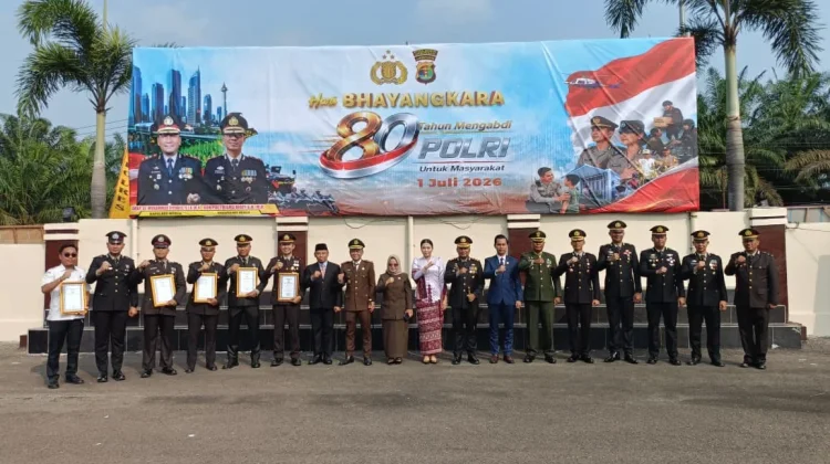 Kapolres Mesuji Bacakan Amanat Presiden saat Upacara