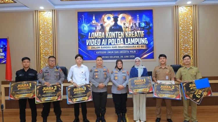 Bidang Humas Polda Lampung Sukses Gelar Lomba Konten Kreatif Video AI