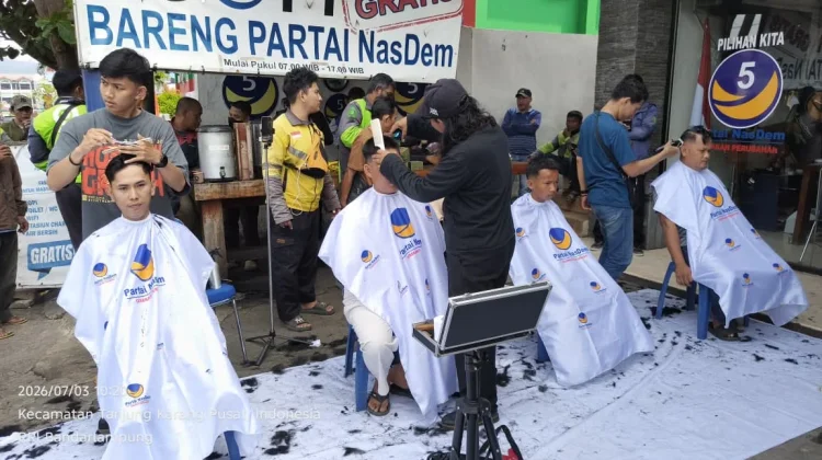 Herman HN Targetkan Ribuan Warga Nikmati Cukur Gratis