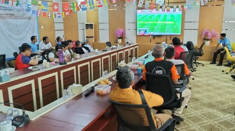 Balmon Lampung Gelar Nobar Piala Dunia USA Kontra Belgia