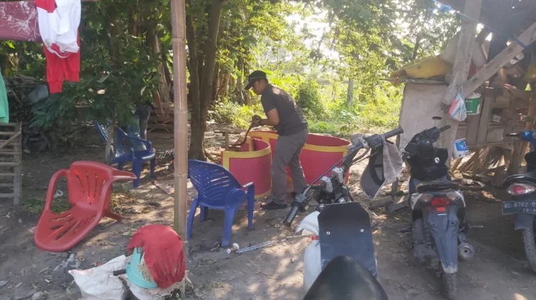 Polsek Palas Gerebek Arena Sabung Ayam di Lampung Selatan