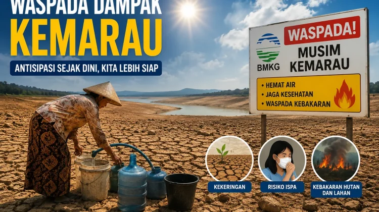 BMKG Lampung Ingatkan Ancaman ISPA saat Musim Kemarau