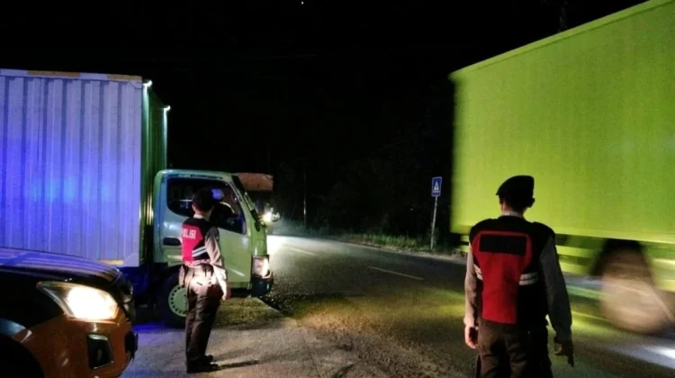 Sat Samapta Polres Mesuji Intensifkan Patroli di Exit Tol Simpang Pematang