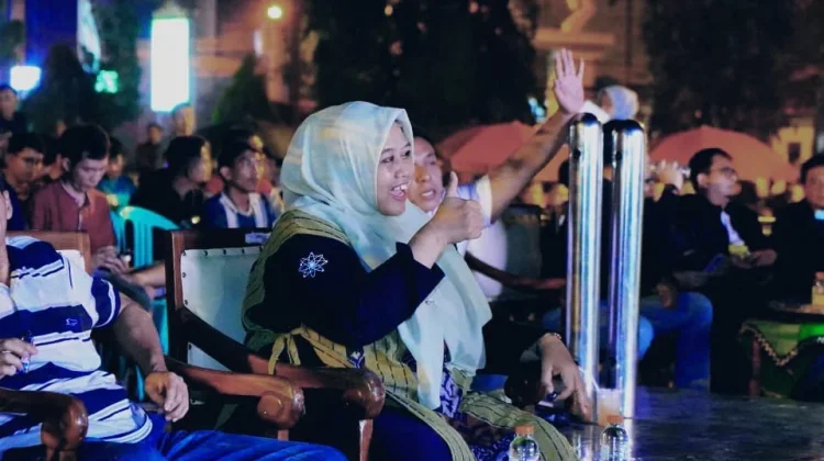 Ribuan Warga Ramaikan Nobar Semifinal Piala Dunia 2026 di Pendopo Pringsewu