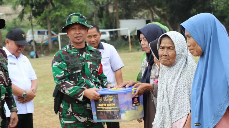 Bangun Negeri dari Desa, Kodim 0410/KBL Optimalkan TMMD di Pinang Jaya