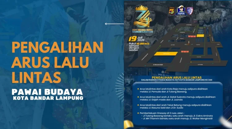 Polresta Bandar Lampung Berlakukan Rekayasa Lalu Lintas saat Street Festival