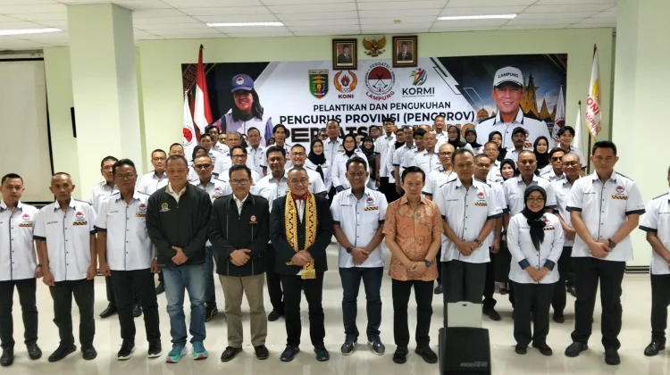 Pengprov Pergatsi Lampung Resmi Dilantik, Bidik Prestasi PON 2028