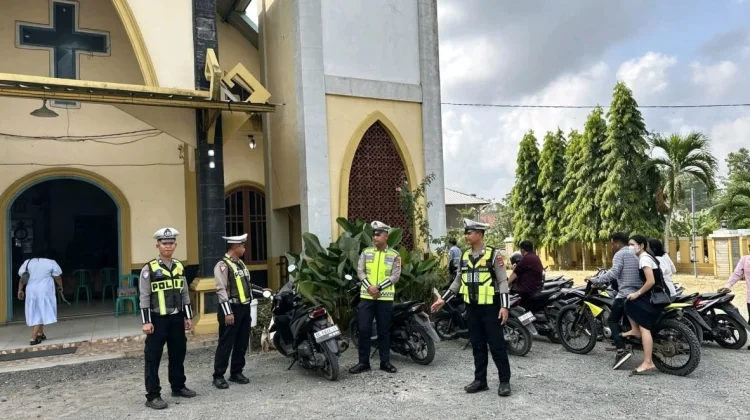 Polres Mesuji Amankan Ibadah Minggu di Gereja