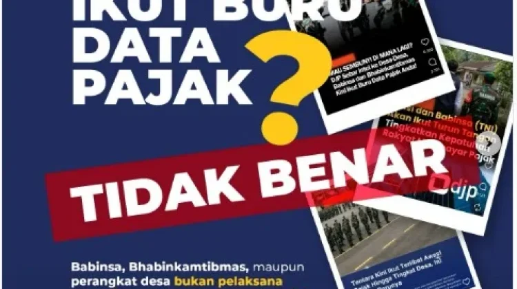 DJP Tegaskan Babinsa dan Bhabinkamtibmas Bukan Petugas Pajak