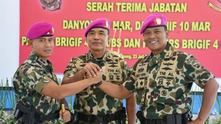 Kolonel Kanang Budi Raharjo Pimpin Sertijab Danyonif 9 Marinir