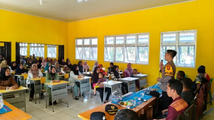 Polsek Sungkai Jaya Edukasi Wali Murid tentang Bullying dan Narkoba