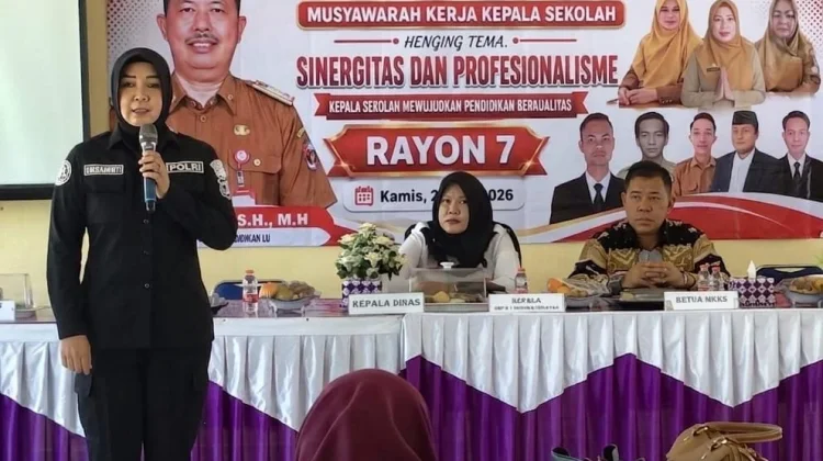 Polres Lampung Utara Beri Penyuluhan Bullying dan Judol kepada Kepala Sekolah