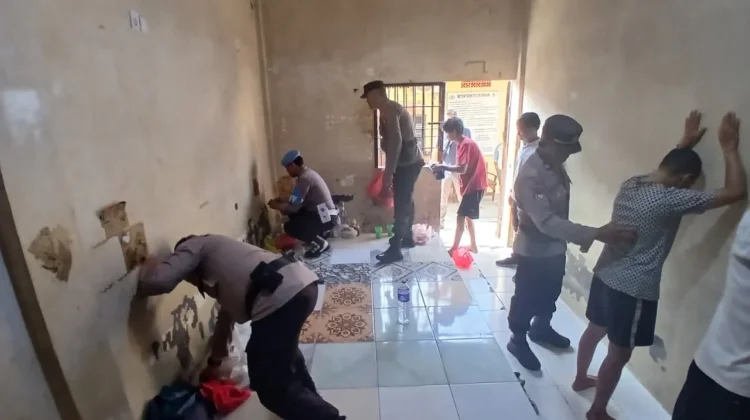 Cegah Gangguan Keamanan, Polsek Teluk Betung Utara Periksa Ruang Tahanan