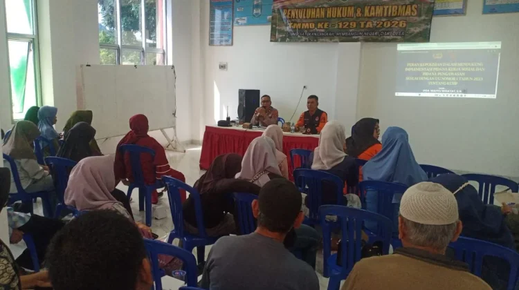 Seksi Hukum Polresta Bandar Lampung Bekali Warga Pemahaman KUHP Baru