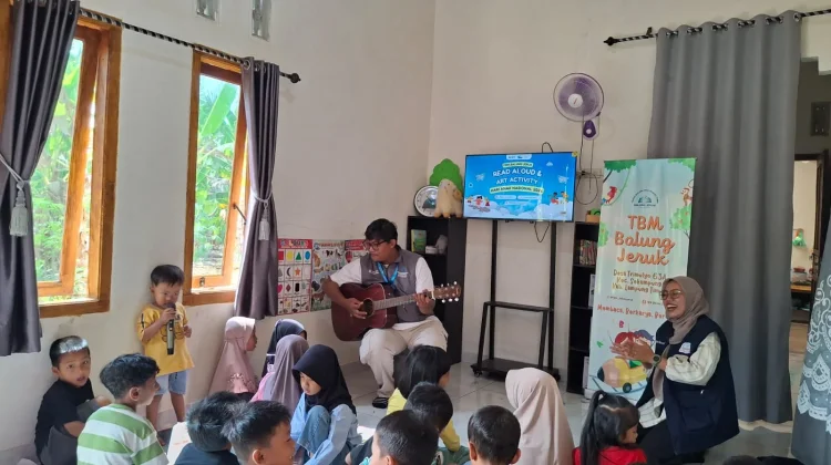 Hari Anak Nasional, TBM Balung Jeruk Gelar Kegiatan Read Aloud dan Art Activity