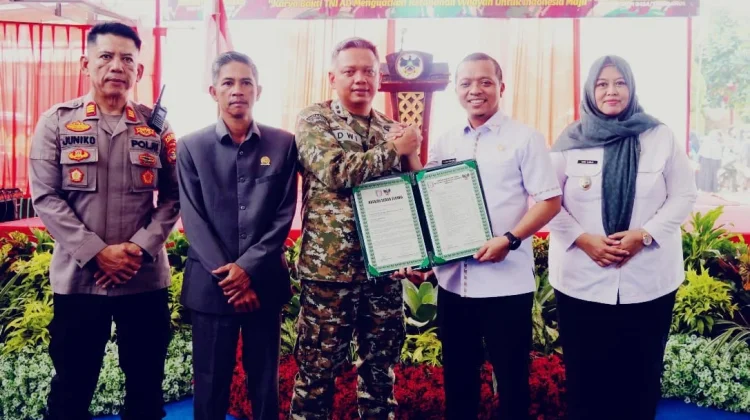 Karya Bakti TNI Rampung, Bupati Pringsewu Minta Warga Jaga Hasil Pembangunan