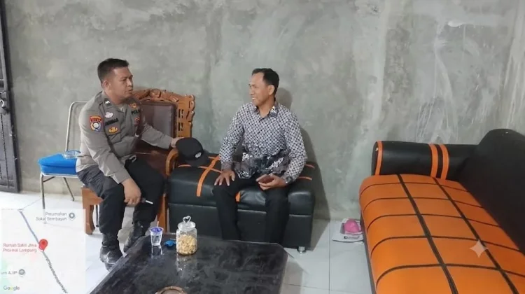 Bhabinkamtibmas Polsek Gedong Tataan Sampaikan Imbauan Kamtibmas