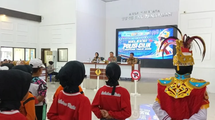 Ratusan Siswa SD Ramaikan Seleksi Polisi Cilik Polres Lampung Timur Tahun 2026