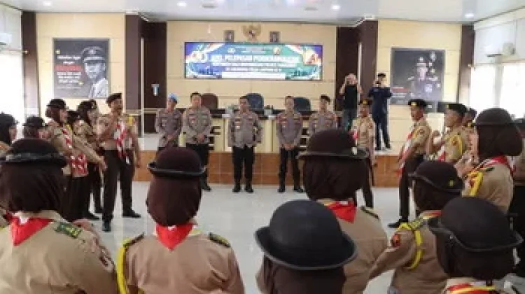 Kapolres Tanggamus Lepas Kontingen Saka Bhayangkara Ikuti Lokabhara