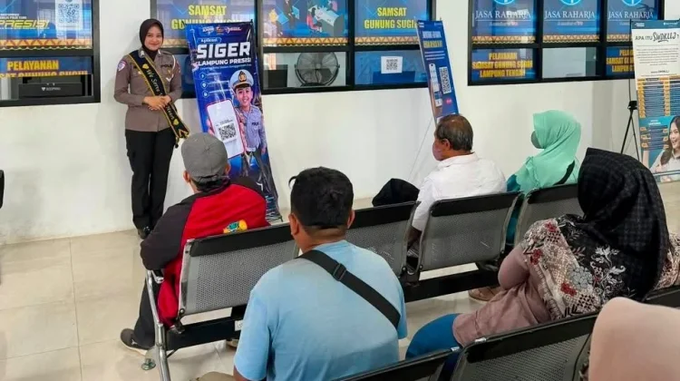 Polres Lampung Tengah Sosialisasikan Aplikasi Siger Lampung Presisi