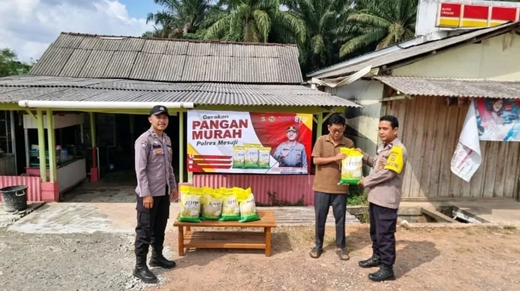 Polsek Tanjung Raya Jual Seribu Kilogram Beras Murah